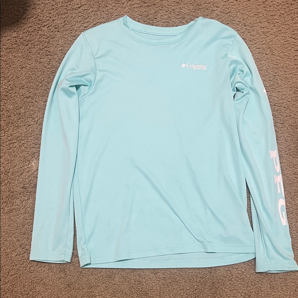 Columbia Kids Aqua Long Sleeve Tee